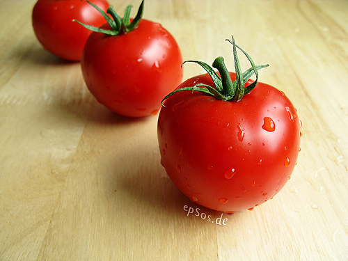 【食べ物】そうめん再び：トマト味がさっぱり〜のそうめんパスタ！